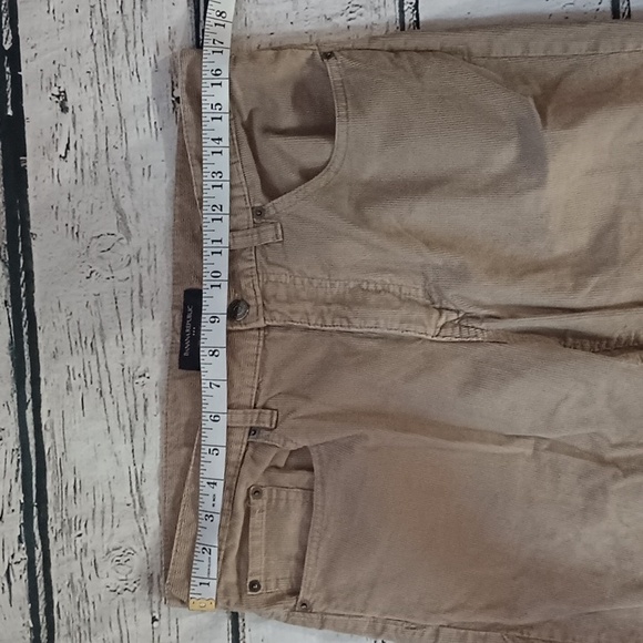 Banana Republic Men's Tan Corduroy Straight Leg Pants Actual 33x28 - Picture 5 of 7